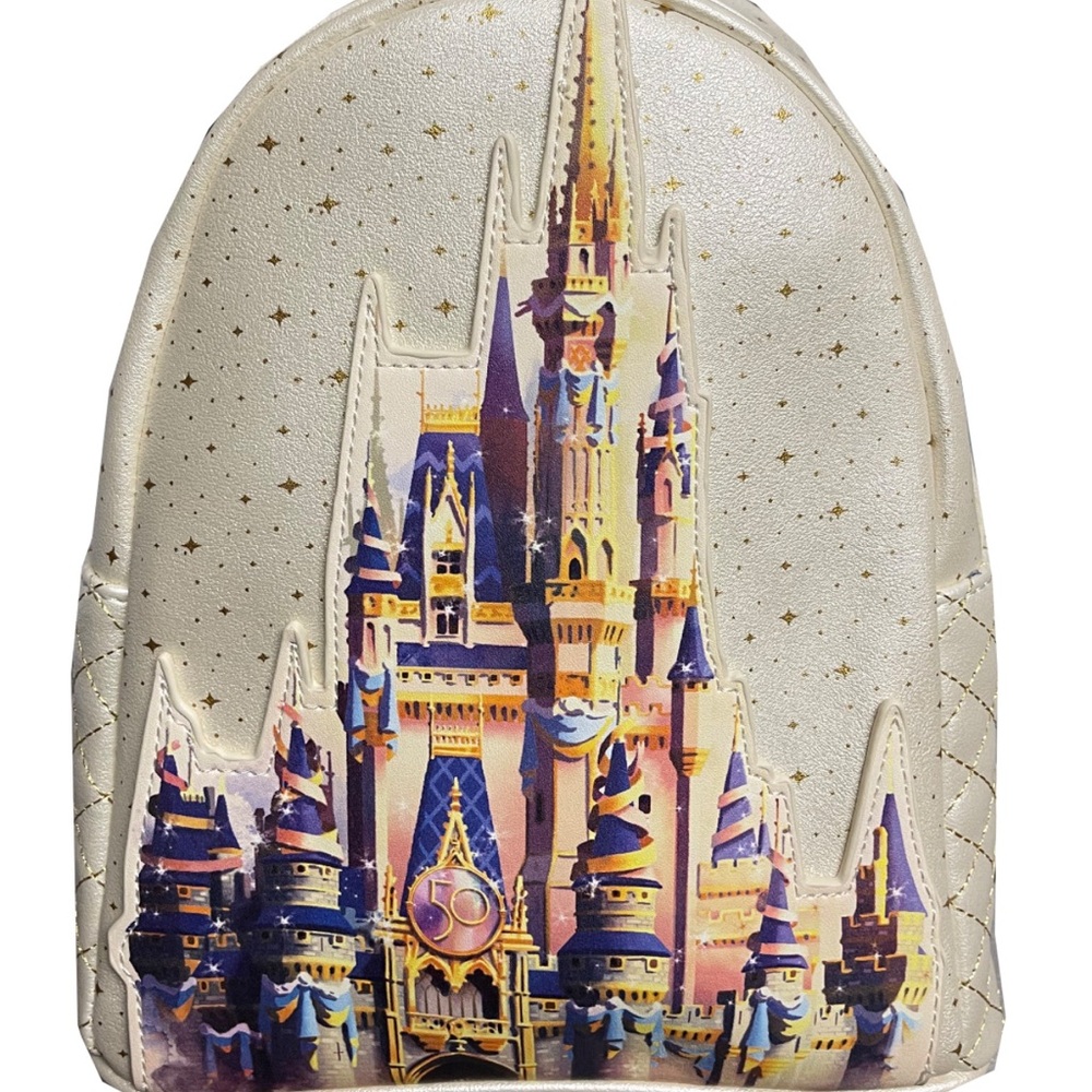 Loungefly WDW 50th Anniversary Castle Mini Backpack